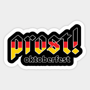 Prost German Colors Oktoberfest Sticker